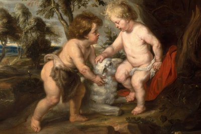 Der kleine Jesus mit dem Johannesknaben von Peter Paul Rubens