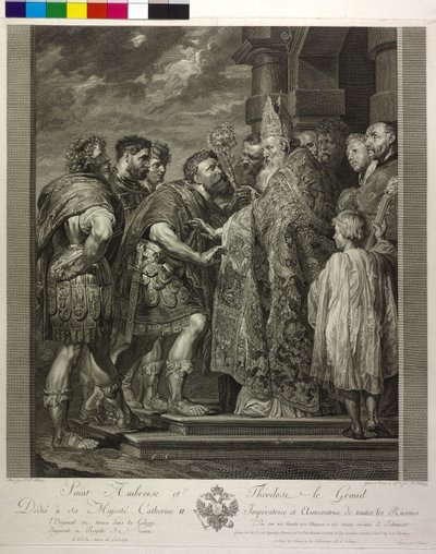 Heiliger Ambrosius von Mailand von Peter Paul Rubens