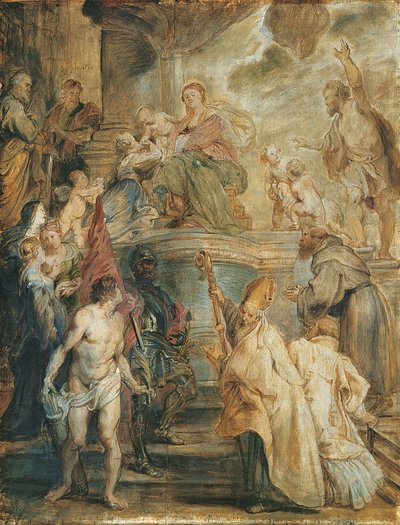 Die mystische Hochzeit der Heiligen Katharina von Peter Paul Rubens