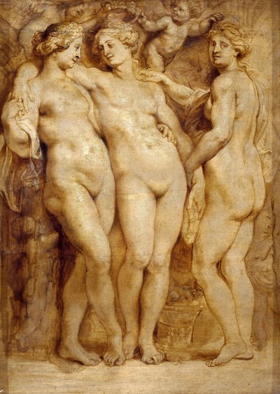 Die drei Grazien, ca. 1620-1623 von Peter Paul Rubens