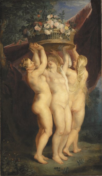 Die drei Grazien, 1620-1625 von Peter Paul studio of Rubens