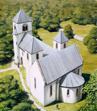 North Elmham Chapel, ca. 1100, ca. 1990-2010 von Peter Urmston