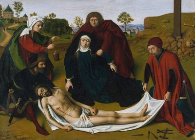 Die Beweinung, ca. 1450 von Petrus Christus