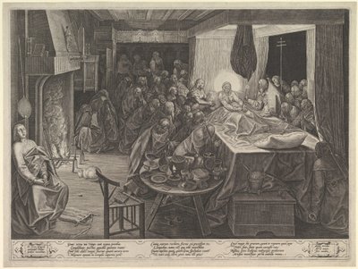Der Tod der Jungfrau, 1574 von Philip Galle