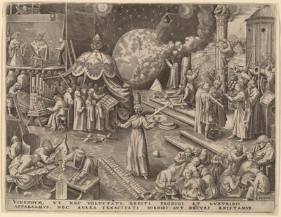 Mäßigkeit von Philip Galle after Pieter Bruegel the Elder