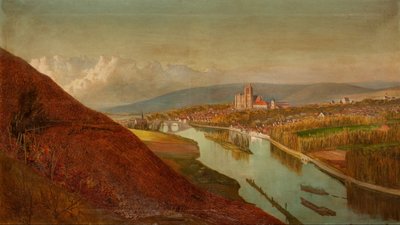 Sens von den Weinbergen, 1863 von Philip Gilbert Hamerton