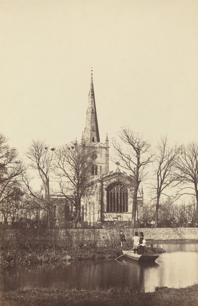 Kirche von einem Flussufer von Philip Henry Delamotte