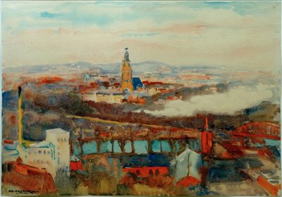 Blick auf Potsdam und die Garnisonkirche von Philipp Franck