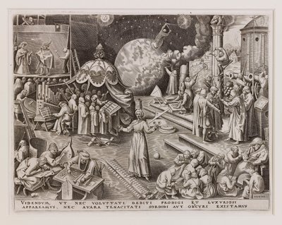 Temperantia Temperance aus Die Sieben Tugenden, 1560 von Philipp Galle