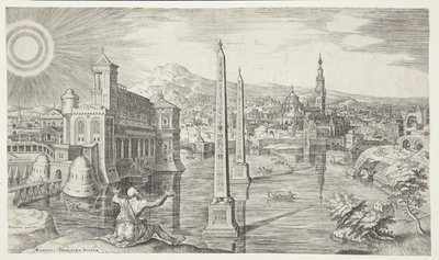 Jesajas Prophezeiung über Jerusalem von Philips Galle