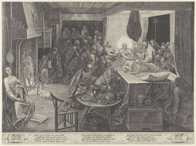 Sterbebett von Maria von Philips Galle