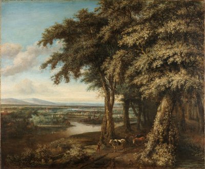Der Eingang zum Wald von Philips Koninck
