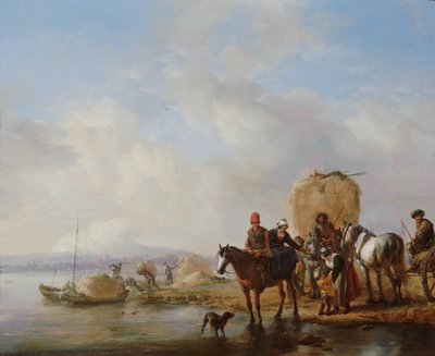 Der Heuwagen, nach um 1650 von Philips Wouwerman