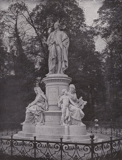 Im Tiergarten, Goethe-Denkmal von Photographer German