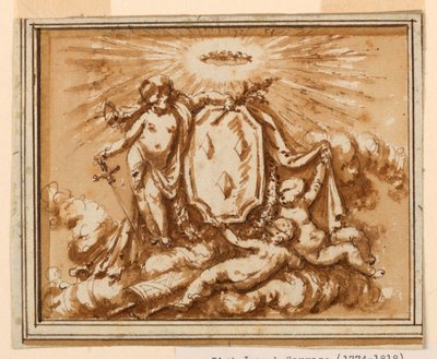 Entwurf für ein Überportal von Piat Joseph Sauvage