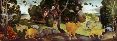 Der Waldbrand, ca. 1505 von Piero di Cosimo