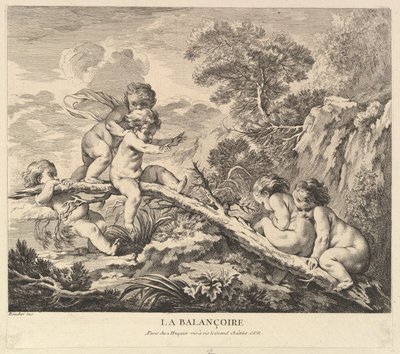 Die Schaukel, ca. 1738 von Pierre Alexandre Aveline