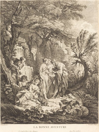 Das gute Abenteuer von Pierre Alexandre Aveline after François Boucher