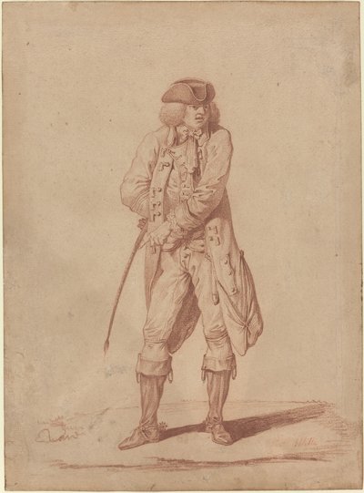 Herr mit Reitgerte von Pierre Alexandre Wille