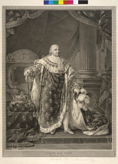 König von Frankreich Louis XVIII von Pierre Audouin