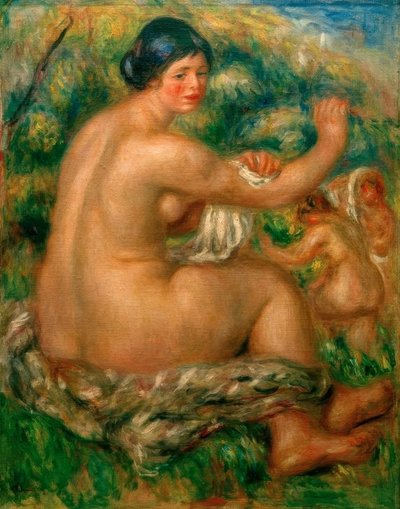 Nach dem Bad von Pierre Auguste Renoir