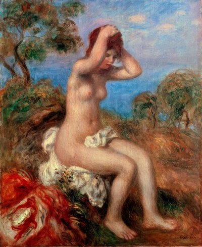 Badendes Mädchen von Pierre Auguste Renoir