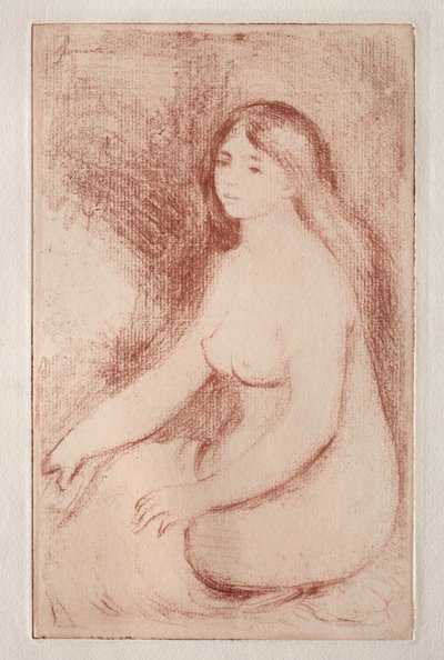 Sitzende Badende von Pierre Auguste Renoir
