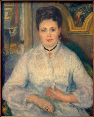 Bildnis von Madame Victor Chocquet von Pierre Auguste Renoir