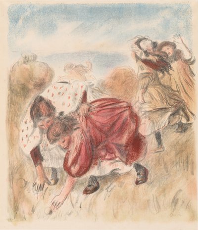 Kinder spielen Ball von Pierre Auguste Renoir