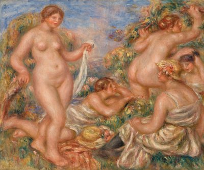 Komposition, fünf Badende von Pierre Auguste Renoir