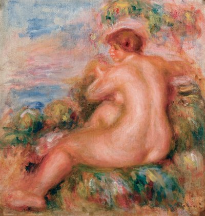 Weiblicher Akt in einer Landschaft, 1915 von Pierre Auguste Renoir