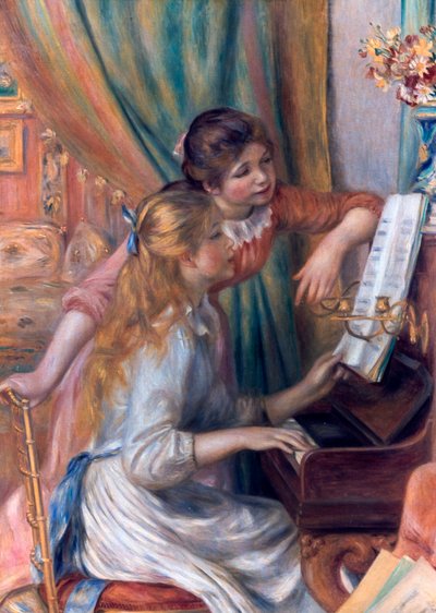 Mädchen am Klavier, 1892 von Pierre Auguste Renoir