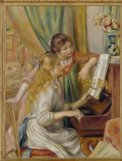 Junge Mädchen am Klavier von Pierre Auguste Renoir