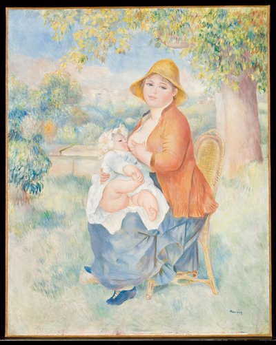 Das Kind an der Brust, 1886 von Pierre Auguste Renoir