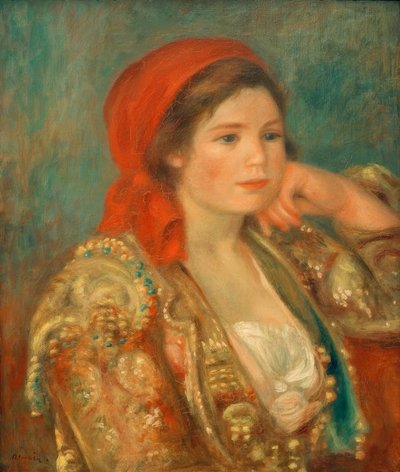 Mädchen mit spanischer Jacke von Pierre Auguste Renoir