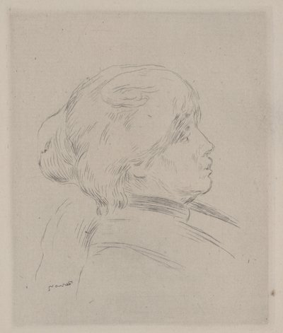 Porträt von Berthe Morisot von Pierre Auguste Renoir