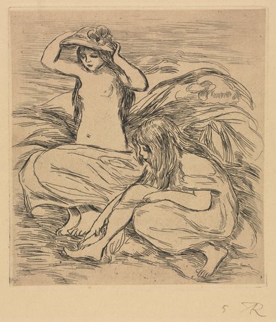 Die zwei Badenden, 1895 von Pierre Auguste Renoir