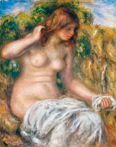 Frau am Frühling, 1914 von Pierre Auguste Renoir