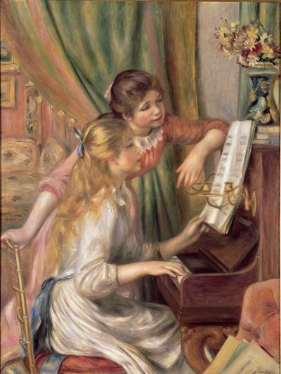 Junge Mädchen am Klavier von Pierre Auguste Renoir