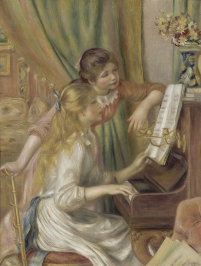 Junge Mädchen am Klavier von Pierre Auguste Renoir