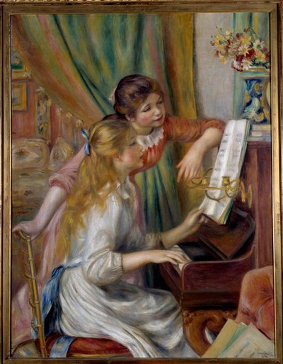 Junge Mädchen am Klavier von Pierre Auguste Renoir