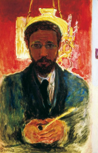 Selbstporträt mit Pfeife. 1908 von Pierre Bonnard
