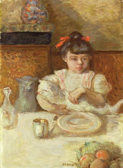 Kind mit Katzen, ca. 1906 von Pierre Bonnard