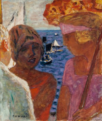 Gespräch in Arcachon, 1926-1930 von Pierre Bonnard