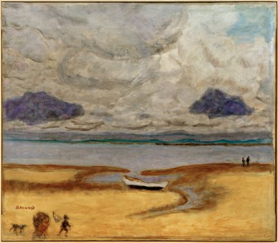 Der Strand bei Ebbe (Ebbe in Arcachon) von Pierre Bonnard