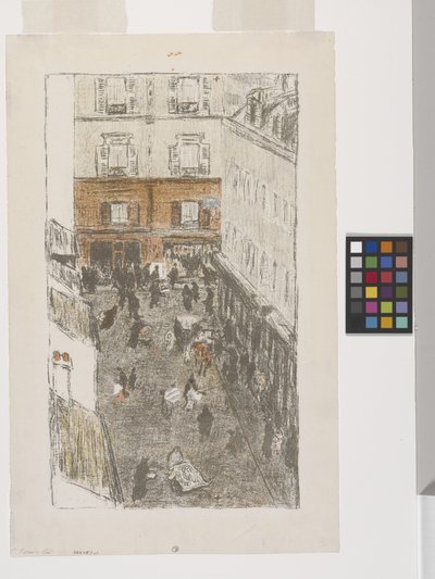 Straße von oben gesehen von Pierre Bonnard