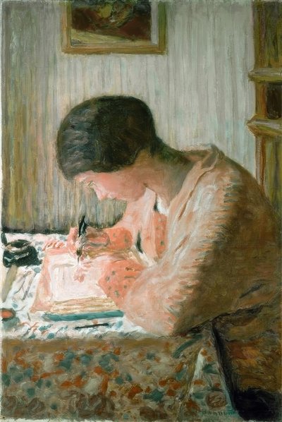 Schreibende Frau von Pierre Bonnard