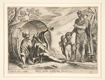 Diogenes und Alexander der Große von Pierre Brebiette