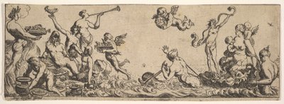 Neptun und Amphitrite, 1615-42 von Pierre Brebiette