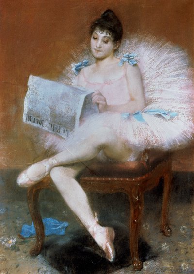 Sitzende Balletttänzerin, 1890 von Pierre Carrier Belleuse